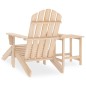 Adirondack-Gartenstuhl mit Fußstütze & Tisch Massivholz Tanne Adirondack-Gartenstuhl mit Fußstütze & Tisch Massivholz Tanne