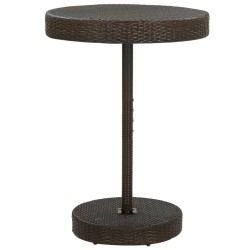 Gartentisch Braun 75,5x106 cm Poly Rattan