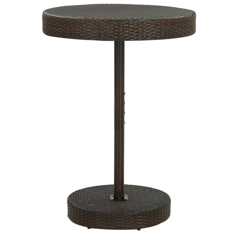 Gartentisch Braun 75,5x106 cm Poly Rattan Gartentisch Braun 75,5x106 cm Poly Rattan