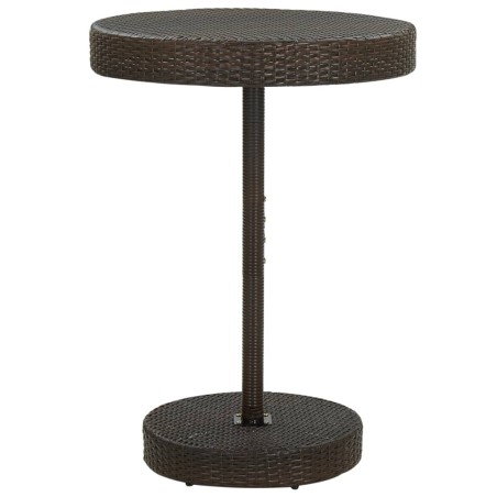 Gartentisch Braun 75,5x106 cm Poly Rattan