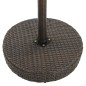 Gartentisch Braun 75,5x106 cm Poly Rattan Gartentisch Braun 75,5x106 cm Poly Rattan