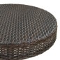 Gartentisch Braun 75,5x106 cm Poly Rattan Gartentisch Braun 75,5x106 cm Poly Rattan