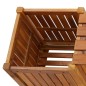 vidaXL Gartenbank mit 2 Pflanzkübeln 150x30x40 cm Massivholz Akazie vidaXL Gartenbank mit 2 Pflanzkübeln 150x30x40 cm Massivholz Akazie