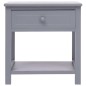 Nachttische 2 Stk. Grau 40x29x42 cm Paulownia Holz Nachttische 2 Stk. Grau 40x29x42 cm Paulownia Holz