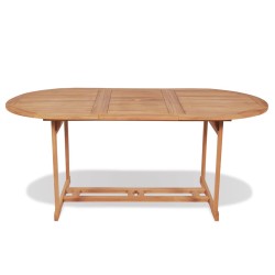 Gartentish 180x90x75 cm Teak Massivholz