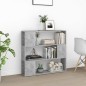 Bücherregal Raumteiler Betongrau 100x24x94 cm Bücherregal Raumteiler Betongrau 100x24x94 cm