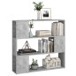 Bücherregal Raumteiler Betongrau 100x24x94 cm Bücherregal Raumteiler Betongrau 100x24x94 cm