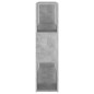 Bücherregal Raumteiler Betongrau 100x24x94 cm Bücherregal Raumteiler Betongrau 100x24x94 cm