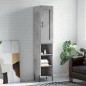 Highboard Betongrau 34,5x34x180 cm Holzwerkstoff Highboard Betongrau 34,5x34x180 cm Holzwerkstoff