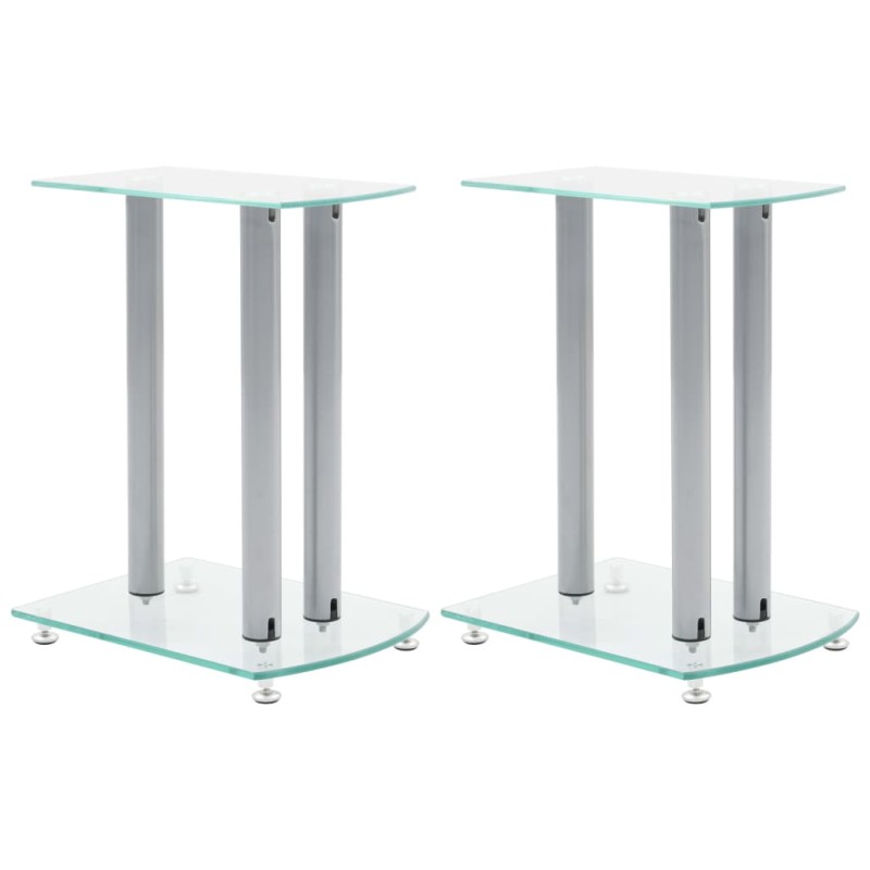 2x Luxus Lautsprecherständer Glas Lautsprecher NEU 2x Luxus Lautsprecherständer Glas Lautsprecher NEU