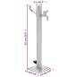 vidaXL Garten-Wassersäule Edelstahl Rund 65 cm vidaXL Garten-Wassersäule Edelstahl Rund 65 cm