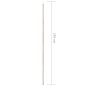 Sonnensegel Stange 250 cm Verzinkter Stahl Sonnensegel Stange 250 cm Verzinkter Stahl