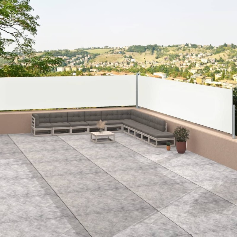 vidaXL Seitenmarkise Ausziehbar Creme 117x1200 cm vidaXL Seitenmarkise Ausziehbar Creme 117x1200 cm