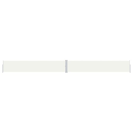 vidaXL Seitenmarkise Ausziehbar Creme 117x1200 cm