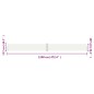 vidaXL Seitenmarkise Ausziehbar Creme 117x1200 cm vidaXL Seitenmarkise Ausziehbar Creme 117x1200 cm