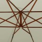 Ampelschirm mit Holzmast 300 cm Sandweiß Ampelschirm mit Holzmast 300 cm Sandweiß