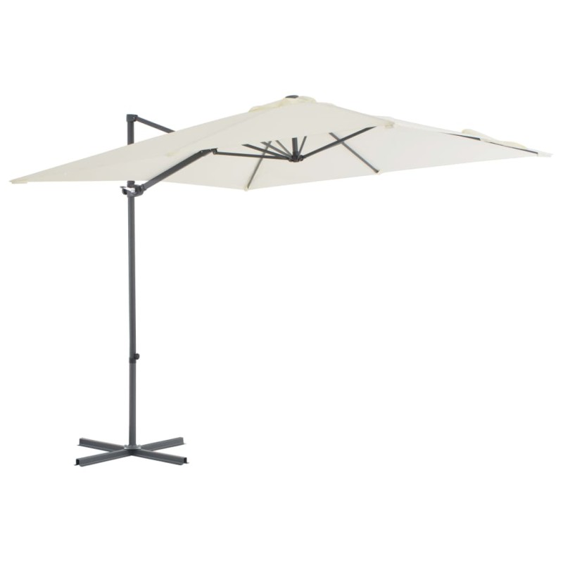 Ampelschirm mit Stahlmast 250×250 cm Sandfarben Ampelschirm mit Stahlmast 250×250 cm Sandfarben