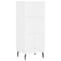 Highboard Weiß 34,5x34x180 cm Holzwerkstoff Highboard Weiß 34,5x34x180 cm Holzwerkstoff