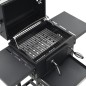vidaXL Holzkohlegrill mit Unterer Ablage Schwarz vidaXL Holzkohlegrill mit Unterer Ablage Schwarz