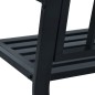Gartenbank 125 cm Schwarz Stahl Gartenbank 125 cm Schwarz Stahl