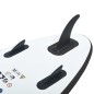 Aufblasbares Stand Up Paddle Board Set Schwarz und Weiß Aufblasbares Stand Up Paddle Board Set Schwarz und Weiß