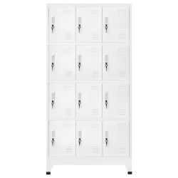 Schließfachschrank mit 12 Fächern 90x45x180 cm