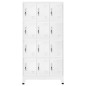 Schließfachschrank mit 12 Fächern 90x45x180 cm Schließfachschrank mit 12 Fächern 90x45x180 cm