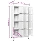 Schließfachschrank mit 12 Fächern 90x45x180 cm Schließfachschrank mit 12 Fächern 90x45x180 cm