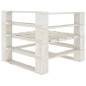 Outdoor-Ecksofa Paletten Holz Weiß Outdoor-Ecksofa Paletten Holz Weiß
