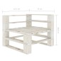 Outdoor-Ecksofa Paletten Holz Weiß Outdoor-Ecksofa Paletten Holz Weiß