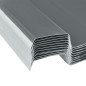 Dachpaneele 12 Stk. Verzinkter Stahl Grau Dachpaneele 12 Stk. Verzinkter Stahl Grau