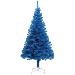 Künstlicher Weihnachtsbaum mit Ständer Blau 210 cm PVC
