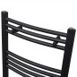 Handtuchheizkörper Warmwasser Gebogen Schwarz 500x764 mm Handtuchheizkörper Warmwasser Gebogen Schwarz 500x764 mm