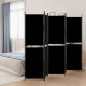5-tlg. Paravent Schwarz 250x180 cm Stoff 5-tlg. Paravent Schwarz 250x180 cm Stoff