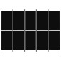 5-tlg. Paravent Schwarz 250x180 cm Stoff 5-tlg. Paravent Schwarz 250x180 cm Stoff