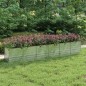 Garten-Hochbeet 480x80x77 cm Verzinkter Stahl Silber Garten-Hochbeet 480x80x77 cm Verzinkter Stahl Silber