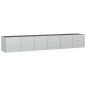 Garten-Hochbeet 480x80x77 cm Verzinkter Stahl Silber Garten-Hochbeet 480x80x77 cm Verzinkter Stahl Silber