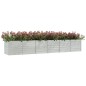 Garten-Hochbeet 480x80x77 cm Verzinkter Stahl Silber Garten-Hochbeet 480x80x77 cm Verzinkter Stahl Silber