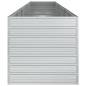 Garten-Hochbeet 480x80x77 cm Verzinkter Stahl Silber Garten-Hochbeet 480x80x77 cm Verzinkter Stahl Silber