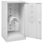 vidaXL Sattelschrank Hellgrau 53x53x105 cm Stahl vidaXL Sattelschrank Hellgrau 53x53x105 cm Stahl