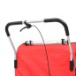 2-in-1 Kinder Fahrradanhänger & Kinderwagen Schwarz und Rot 2-in-1 Kinder Fahrradanhänger & Kinderwagen Schwarz und Rot