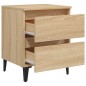 vidaXL Nachttische 2 Stk. Sonoma-Eiche 40x35x50 cm Holzwerkstoff vidaXL Nachttische 2 Stk. Sonoma-Eiche 40x35x50 cm Holzwerkstoff
