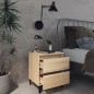 vidaXL Nachttische 2 Stk. Sonoma-Eiche 40x35x50 cm Holzwerkstoff vidaXL Nachttische 2 Stk. Sonoma-Eiche 40x35x50 cm Holzwerkstoff