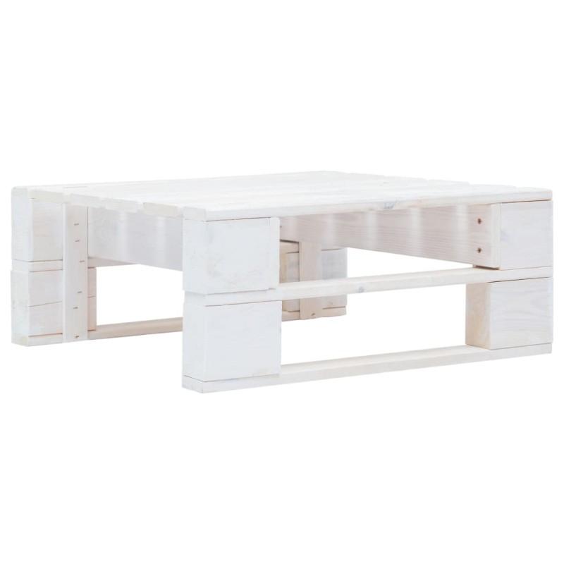 vidaXL Outdoor-Ottomane Paletten Holz Weiß vidaXL Outdoor-Ottomane Paletten Holz Weiß