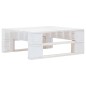vidaXL Outdoor-Ottomane Paletten Holz Weiß vidaXL Outdoor-Ottomane Paletten Holz Weiß