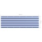 Balkon-Sichtschutz Weiß und Blau 90x300 cm Oxford-Gewebe Balkon-Sichtschutz Weiß und Blau 90x300 cm Oxford-Gewebe
