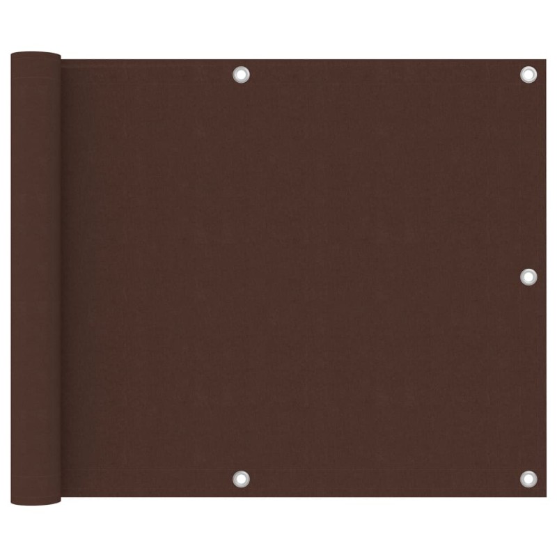 Balkon-Sichtschutz Braun 75x500 cm Oxford-Gewebe Balkon-Sichtschutz Braun 75x500 cm Oxford-Gewebe