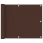 Balkon-Sichtschutz Braun 75x500 cm Oxford-Gewebe Balkon-Sichtschutz Braun 75x500 cm Oxford-Gewebe