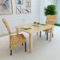 Esszimmerstühle 2 Stk. Abaca und Mango Massivholz Esszimmerstühle 2 Stk. Abaca und Mango Massivholz