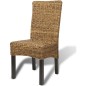 Esszimmerstühle 2 Stk. Abaca und Mango Massivholz Esszimmerstühle 2 Stk. Abaca und Mango Massivholz